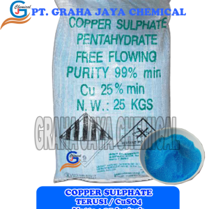 Copper Sulfate Pentahydrate Terusi Powder 25 KG BIRU