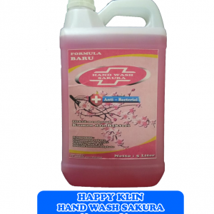 HAPPY KLIN Hand Wash Sakura Anti Bakteri dan Kuman [5 L]