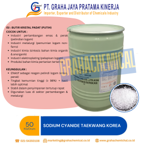 Sodium Cyanide Taekwang Korea 50 Kgs Drum – Graha Chemical