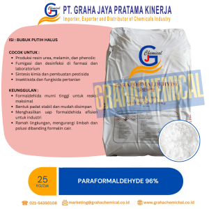 Paraformaldehyde 96% serbuk putih kemasan industri